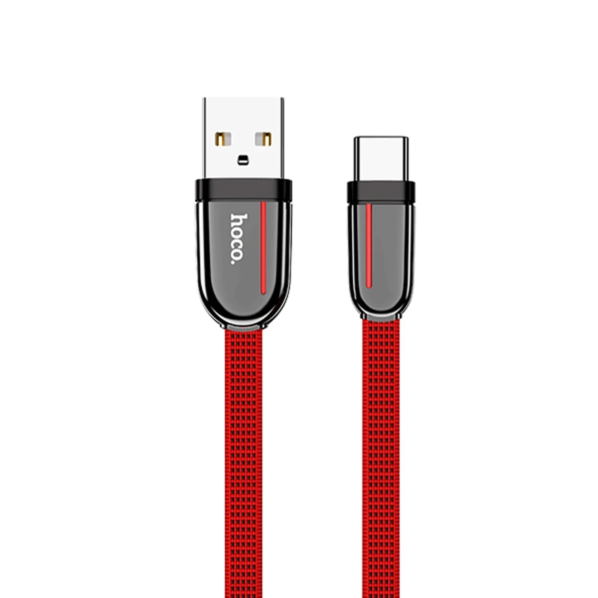 Hoco. U74 USB to Type-C Şarj Data Kablosu - Kırmızı